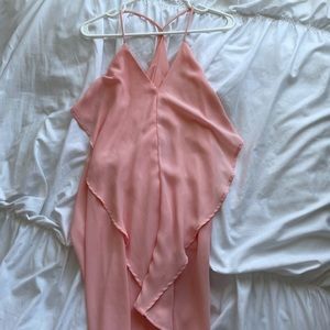 DRAPE BACK DRESS